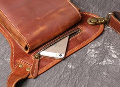 leather leg bag Mens Leather Thigh Bag Fanny Pack for Men Drop Leg Bag Leather Bum Bag Waist Bag