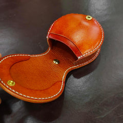 Cool Leather Brown Men's Womens Coin Holder Black Wristlet Change Wallet Coin Case For Men - iwalletsmen