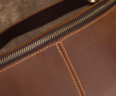 Cool Brown LEATHER MENS FANNY PACK FOR MEN BUMBAG WAIST BAGS - iwalletsmen