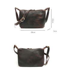 Cool Business Leather Mens Small Messenger Bag Wristlet Bag Side Bag Purse Clutch For Men - iwalletsmen