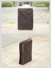 Cool Business Leather Mens Small Messenger Bag Wristlet Bag Side Bag Purse Clutch For Men - iwalletsmen