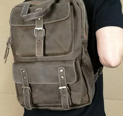 Vintage Mens Backpacks Laptop Backpack Travel Backpack Bags for Men - iwalletsmen
