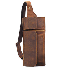 Cool Fashion LEATHER MEN'S Fanny Pack Waist Pack Belt Bag Belt Pack For Men - iwalletsmen