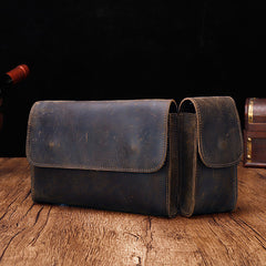 Cool Fashion LEATHER MEN'S Fanny Pack Waist Pack Belt Bag Belt Pack For Men - iwalletsmen
