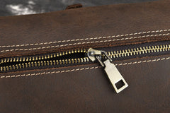 Cool Fashion Leather Mens Small Barrel Shoulder Bag Side Bag Messenger Bag For Men - iwalletsmen