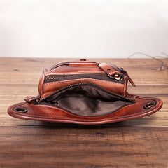 Cool Leather Men's Belt Pouch Waist Bag Small Side Bag Drop Leg Bag For Men - iwalletsmen