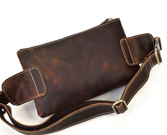 Brown Cool LEATHER MENS FANNY PACK FOR MEN BUMBAG Vintage WAIST BAGS - iwalletsmen