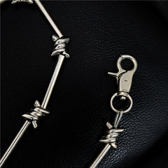 Badass Rock Punk STAINLESS STEEL Pants Chain Biker Wallet Chain For Men - iwalletsmen