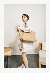 Simple Canvas Womens Mens Tote Bag Messenger Tote Shoulder Bags Canvas Tote Purse for Women - iwalletsmen