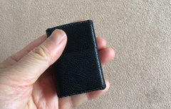 Cool Black Leather Mens Classic Zippo Lighter Case Handmade Standard Zippo Lighter Holder for Men - iwalletsmen