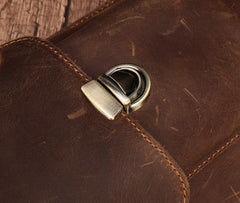 Brown Leather Small Belt Pouch Belt Bag Small Shoulder Bag Side Bag For Men - iwalletsmen