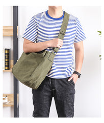 Canvas Mens Womens Large Side Bag Postman Bag Handbag Tote Bag Messenger Bag for Men - iwalletsmen