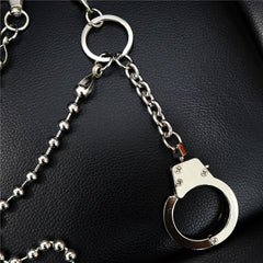 Fashion Silver Mens Long Pants Chain Biker Wallet Chain Beaded Trousers Chain For Men - iwalletsmen