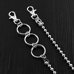 SOLID STAINLESS STEEL BIKER Mens Womens PANTS CHAIN Jeans Chain Jean Chain Biker Wallet Chain FOR MEN - iwalletsmen