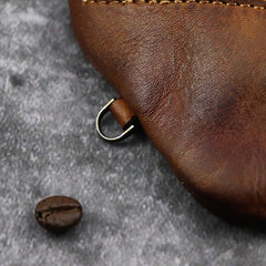 Vintage Small Leather Men's Coin Holder Change Wallet Change Holder For Men - iwalletsmen
