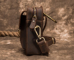 Leather Mens Belt Pouch Cell Phone Holster Belt Bag Small Side Bag For Men - iwalletsmen