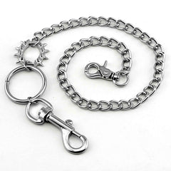Badass Silver Punk Mens Wallet Chain Pants Chain Long Biker Wallet CHain For Men - iwalletsmen