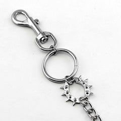 Badass Silver Punk Mens Wallet Chain Pants Chain Long Biker Wallet CHain For Men - iwalletsmen