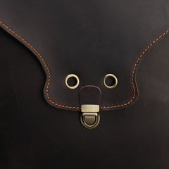 Black Slim Leather Mens Satchel Backpack Women Rucksack Vintage Leather School Backpack For Men