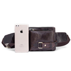 Cool LEATHER MENS BELT BAG FANNY BACK WAIST BAGs FANNY BAGS FOR MEN - iwalletsmen