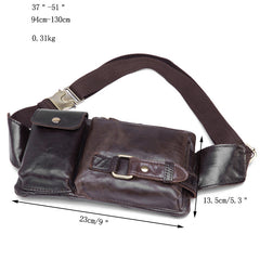 Cool LEATHER MENS BELT BAG FANNY BACK WAIST BAGs FANNY BAGS FOR MEN - iwalletsmen