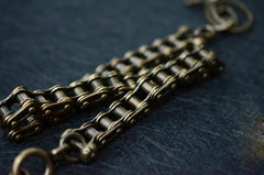 Solid Brass Cool Punk Rock Bike Chain Wallet Chain Biker Trucker Wallet Chain Trucker Wallet Chain for Men