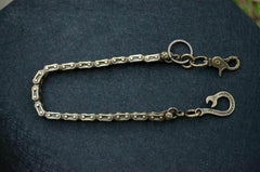 Solid Brass Cool Punk Rock Bike Chain Wallet Chain Biker Trucker Wallet Chain Trucker Wallet Chain for Men