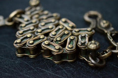 Solid Brass Cool Punk Rock Bike Chain Wallet Chain Biker Trucker Wallet Chain Trucker Wallet Chain for Men