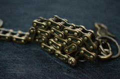 Solid Brass Cool Punk Rock Bike Chain Wallet Chain Biker Trucker Wallet Chain Trucker Wallet Chain for Men