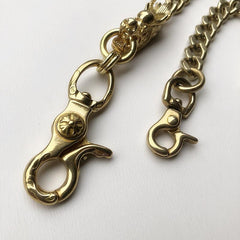 Solid Brass Cool Punk Rock Chinese Dragon Wallet Chain Biker Trucker Wallet Chain Trucker Wallet Chain for Men