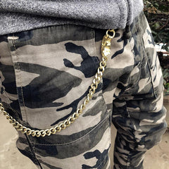 Solid Brass Cool Punk Rock Chinese Dragon Wallet Chain Biker Trucker Wallet Chain Trucker Wallet Chain for Men