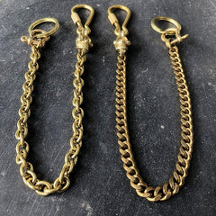 Solid Brass Cool Punk Rock Skull Wallet Chain Biker Trucker Wallet Chain Trucker Wallet Chain for Men