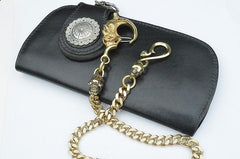 Solid Brass Cool Punk Rock Skull Wallet Chain Biker Trucker Wallet Chain Trucker Wallet Chain for Men