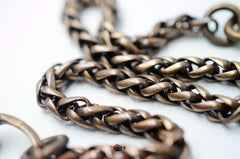 Solid Brass Cool Punk Rock Wallet Chain Biker Trucker Wallet Chain Trucker Wallet Chain for Men