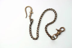 Solid Brass Cool Punk Rock Wallet Chain Biker Trucker Wallet Chain Trucker Wallet Chain for Men