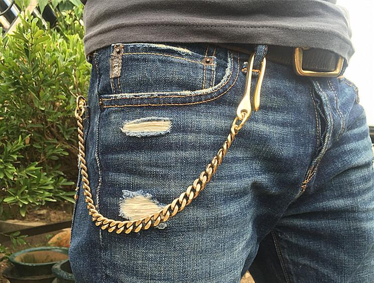 Biker wallet and chain top