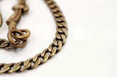 Solid Brass Cool Punk Rock Wallet Chain Biker Trucker Wallet Chain Trucker Wallet Chain for Men