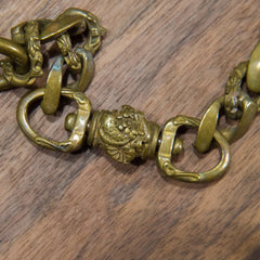 Solid Men's Handmade Pure Brass Koi Water Key Chain Pants Chains Biker Wallet Chain For Men - iwalletsmen