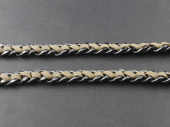 Solid Metal Leather Braided Long Wallet Chain Cool Punk Rock Biker Trucker Wallet Chain Trucker Wallet Chain for Men