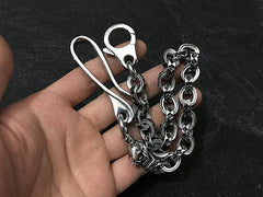 Solid Stainless Steel Cool Punk Rock Skull Wallet Chain Biker Trucker Wallet Chain Trucker Wallet Chain for Men