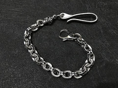 Solid Stainless Steel Cool Punk Rock Skull Wallet Chain Biker Trucker Wallet Chain Trucker Wallet Chain for Men