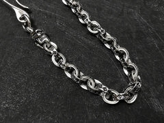 Solid Stainless Steel Cool Punk Rock Skull Wallet Chain Biker Trucker Wallet Chain Trucker Wallet Chain for Men