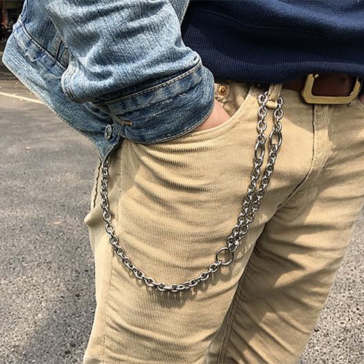 Solid Stainless Steel Cool Punk Rock Wallet Chain Biker Trucker Wallet iwalletsmen