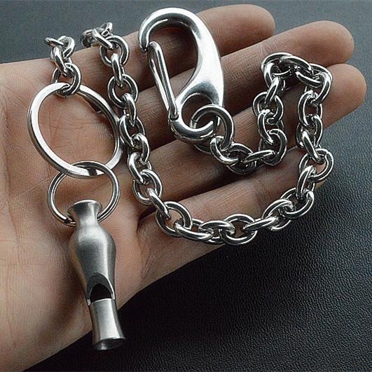 Solid Stainless Steel Cool Punk Rock Wallet Chain Biker Trucker Wallet Chain Trucker Wallet Chain for Men