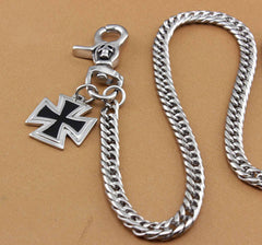 Solid Stainless Steel Cross Wallet Chain Cool Punk Rock Biker Trucker Wallet Chain Trucker Wallet Chain for Men