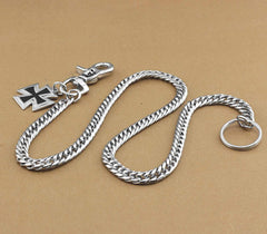 Solid Stainless Steel Cross Wallet Chain Cool Punk Rock Biker Trucker Wallet Chain Trucker Wallet Chain for Men
