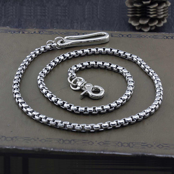 Solid Stainless Steel Long Wallet Chain Cool Punk Rock Biker Trucker Wallet Chain Trucker Wallet Chain for Men