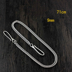 SOLID STAINLESS STEEL Mens BIKER WALLET CHAIN LONG PANTS CHAIN Jeans Chain Jean Chain FOR Women MEN - iwalletsmen