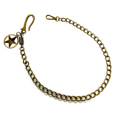 Brass Star Fashion Wallet Chain Punk Pants Chain Gold Wallet Chain Long Key Chain For Men - iwalletsmen
