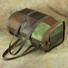 Vintage Green Leather Men's Weekender Bag Travel Bag Overnight Bag For Men - iwalletsmen